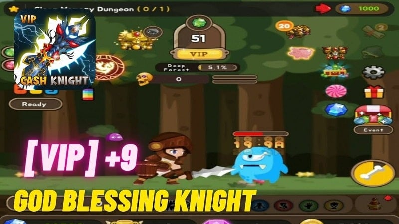 +9 God Blessing Cash Knight