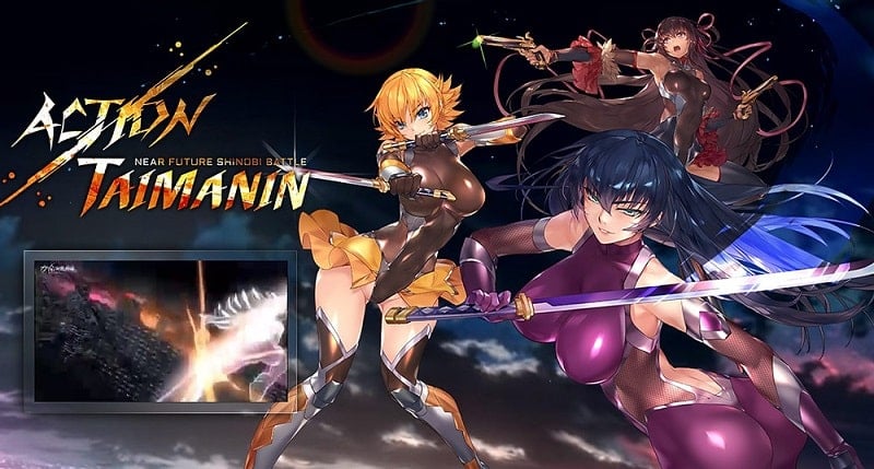 Action Taimanin v2.10.76 MOD APK (Menu, Dumb enemy/High DMG)