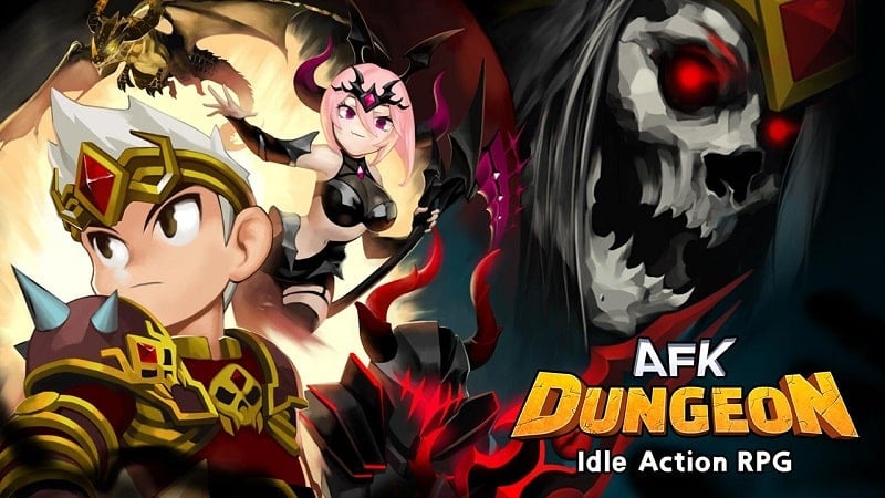 AFK Dungeon v1.1.53 MOD APK (Menu, Damage/Defense Multiplier)