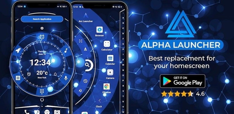 Alpha Hybrid Launcher 4D theme