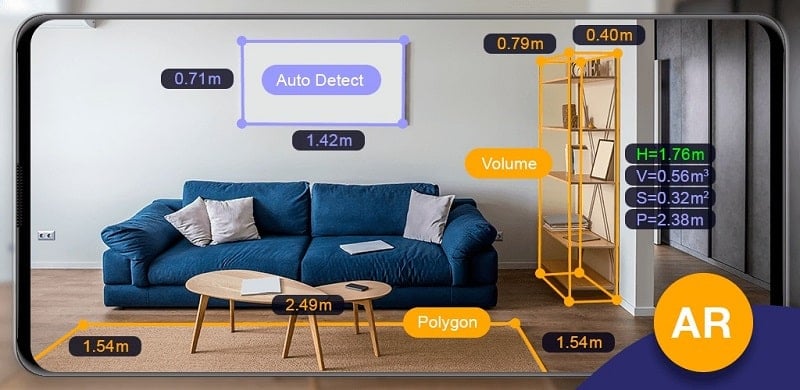 AR Ruler App v2.8.8.1 MOD APK (Premium Unlocked)