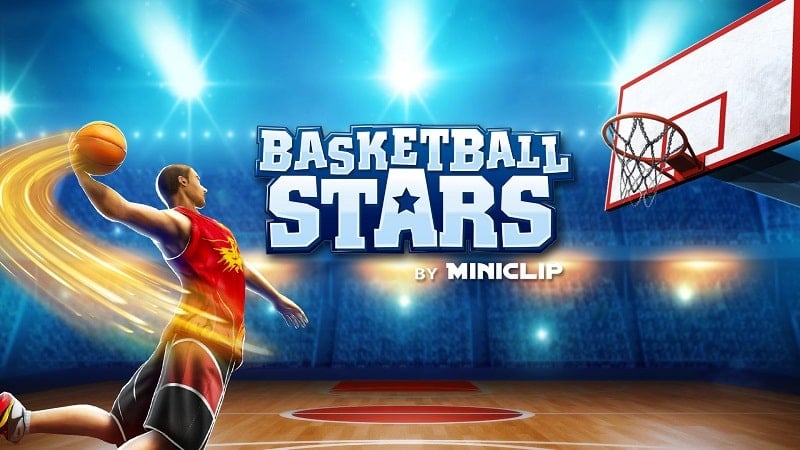 Basketball Stars v1.49.2 MOD APK (Auto Perfect, Backboard, Lucky Ball/Stupid AI)