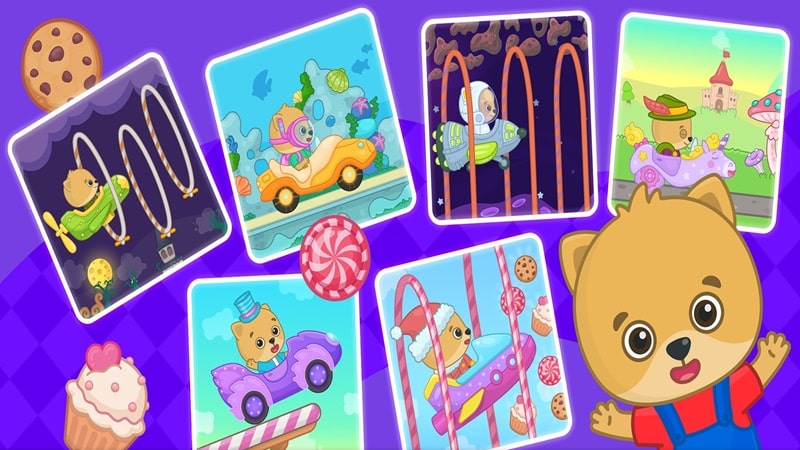 Bimi Boo Car Games for Kids v2.22 MOD APK (Unlocked all)