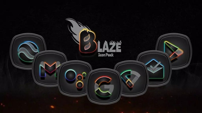 Blaze Dark Icon Pack v3.0.3 MOD APK (N/A)