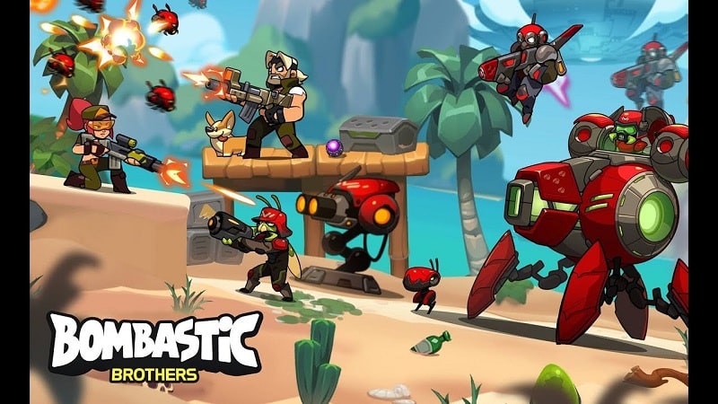 Bombastic Brothers v1.5.55 MOD APK (Dumb Enemy)