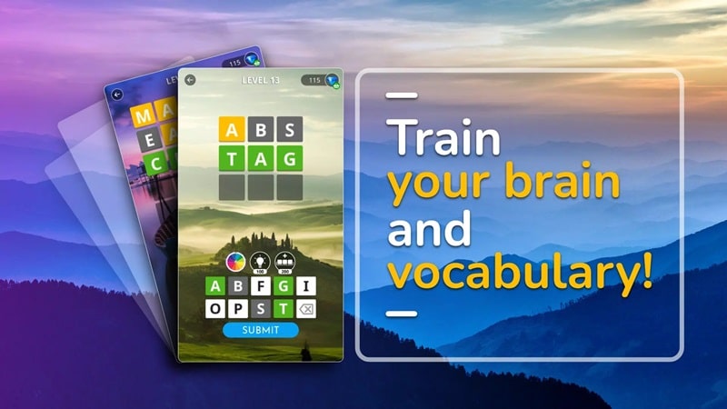 Calming Word Guess v1.2.0 MOD APK (Free Powerups)