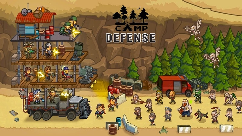 Camp Defense v1.0.802 MOD APK (Unlimited money)