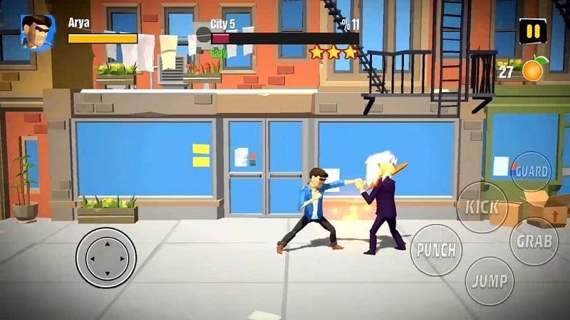 City Fighter vs Street Gang v3.3.3 MOD APK (Menu/Dumb enemy)