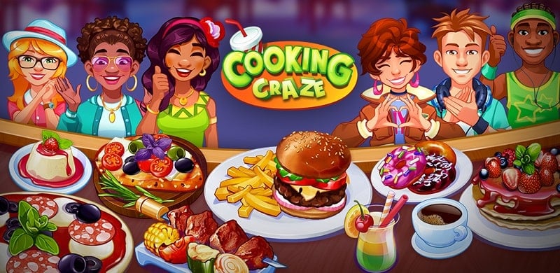 Cooking Craze v1.98.0 MOD APK (Unlimited money)