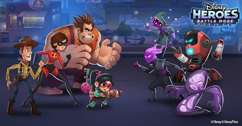 Disney Heroes: Battle Mode v6.5 MOD APK (Unlimited skills/Freeze enemy)