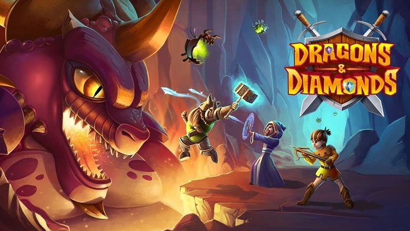 Dragons Diamonds v2.0.0 MOD APK (Menu/Unlimited Currency/Gems/Dumb Enemy)