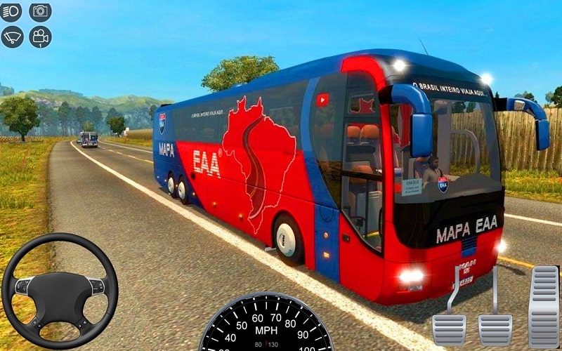 Euro Coach Bus Simulator Games v0.7 MOD APK (Unlimited Money)