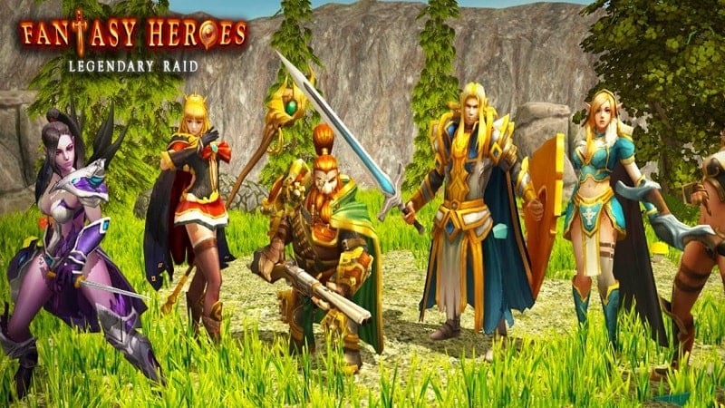 Fantasy Heroes v0.47 MOD APK (Unlimited money/God mode, Damage)