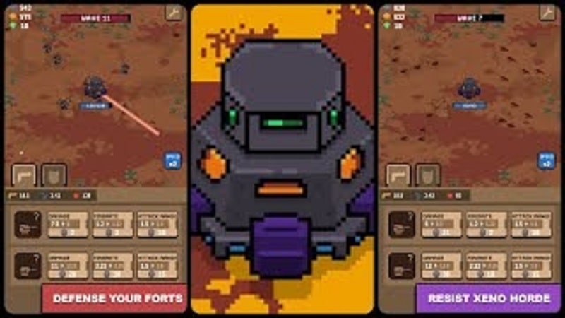 Forts Base Resist Creeps Horde v1.7 MOD APK (God mode/Dumb enemy)