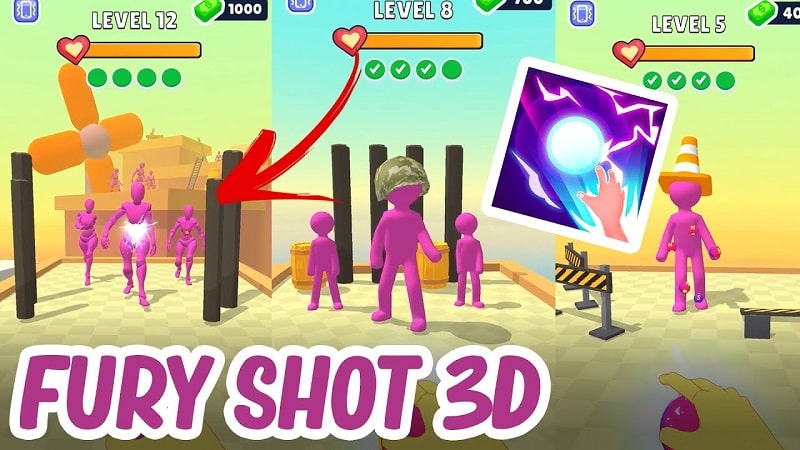 Fury Shot 3D v1.3 MOD APK (Unlimited items)