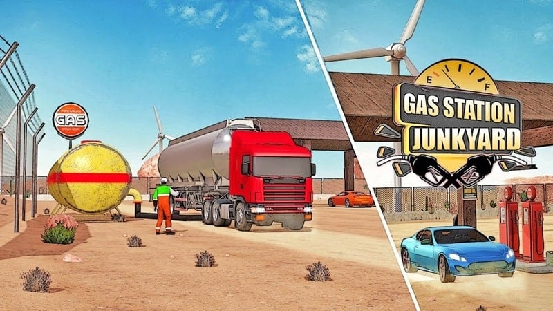 Gas Station Junkyard Simulator v10.0.70 MOD APK (Unlimited Money)