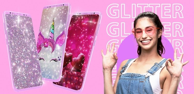 Glitter Live Wallpaper Glitzy v3.0.45 MOD APK (Unlocked Pro)