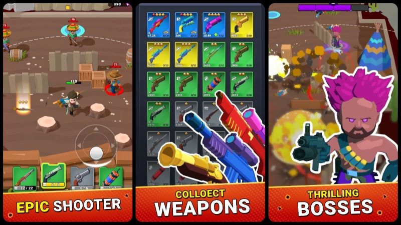 Gun Shot Rumble v1.2.11 MOD APK (God mode/Dumb enemy)