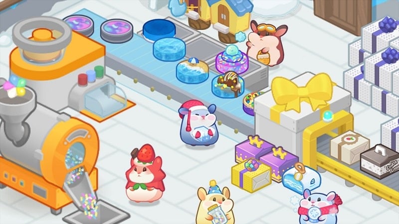 Hamster cake factory v1.0.63 MOD APK (Free Shopping)