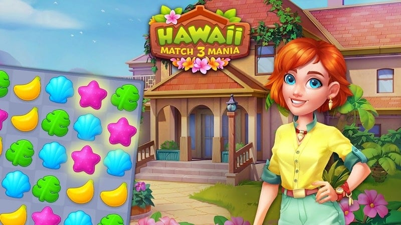 Hawaii Match-3 Mania Home Design v1.27.2700 MOD APK (Unlimited money)