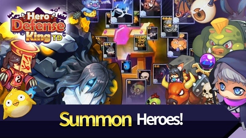 Hero Defense King v1.0.44 MOD APK (Unlimited money)