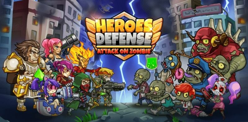 Heroes Defense: Attack Zombie v1.0.7 MOD APK (Unlimited Heroes, Free Bonuses)