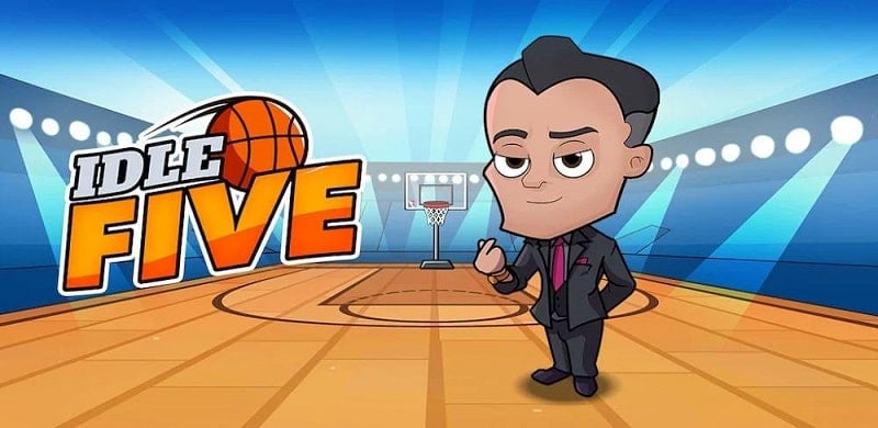 Idle Five Basketball Tycoon v1.40.2 MOD APK (Menu, Money/Attack speed)