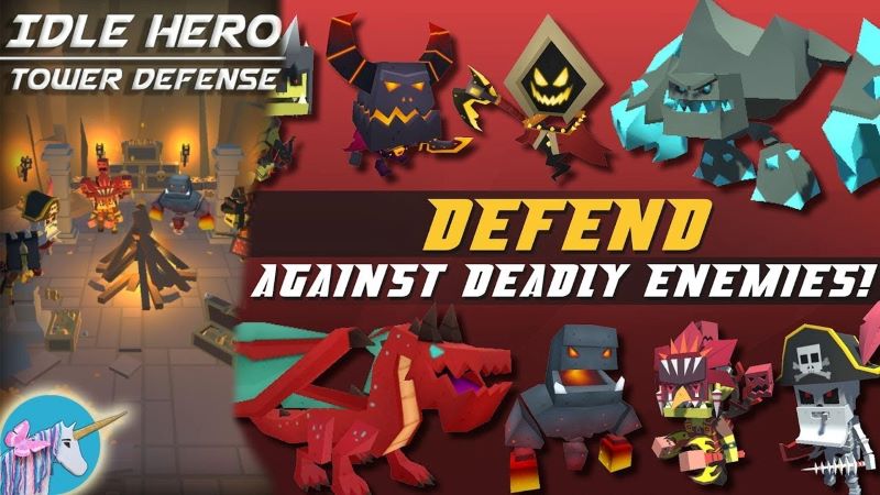 Idle Hero TD v11.0 MOD APK (Menu/Damage/Attack Speed/Gold/EXP Multiplier)