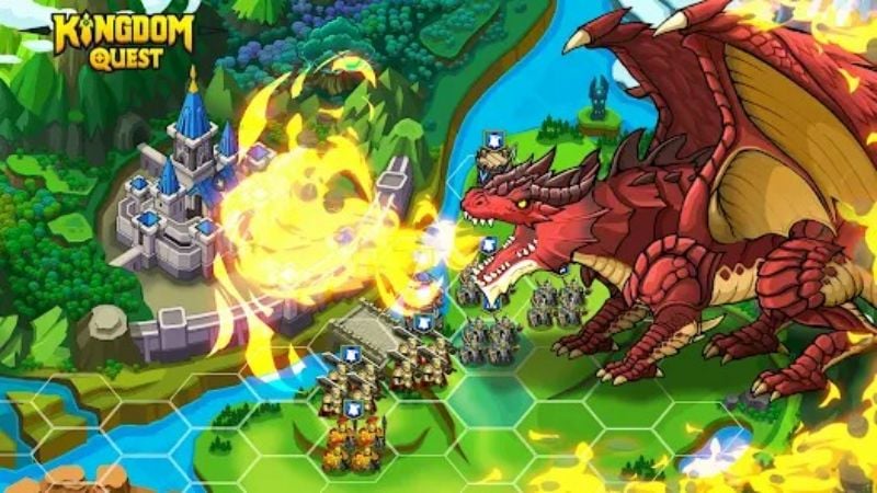 IDLE KINGDOM: QUEST HERO v1.2.2 MOD APK (Menu/God mode/Dumb enemy)