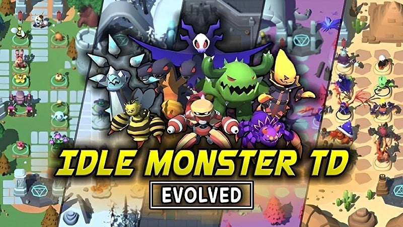 Idle Monster TD Evolved v75.0.1 MOD APK (Menu, High Damage/Max Range)