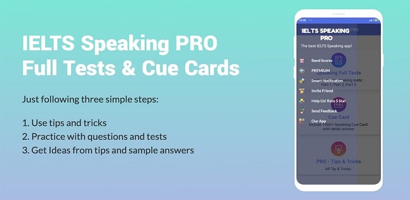 IELTS Speaking PRO vspeaking.3.7.4 MOD APK (Premium unlocked)