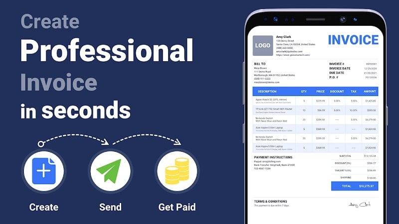 Invoice Maker v1.02.18.0807 MOD APK (VIP Unlocked)