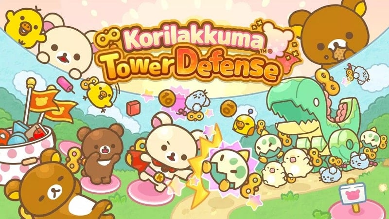 Korilakkuma Tower Defense v5.3.1 MOD APK (Menu/Damage Multiplier/Free Build Tower)