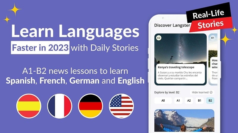 Learn Languages with Langster v2.7.0 MOD APK (Premium Unlocked)