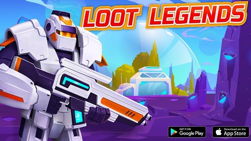 Loot Legends: Robots vs Aliens v1.5.0 MOD APK (God mode/High damage)