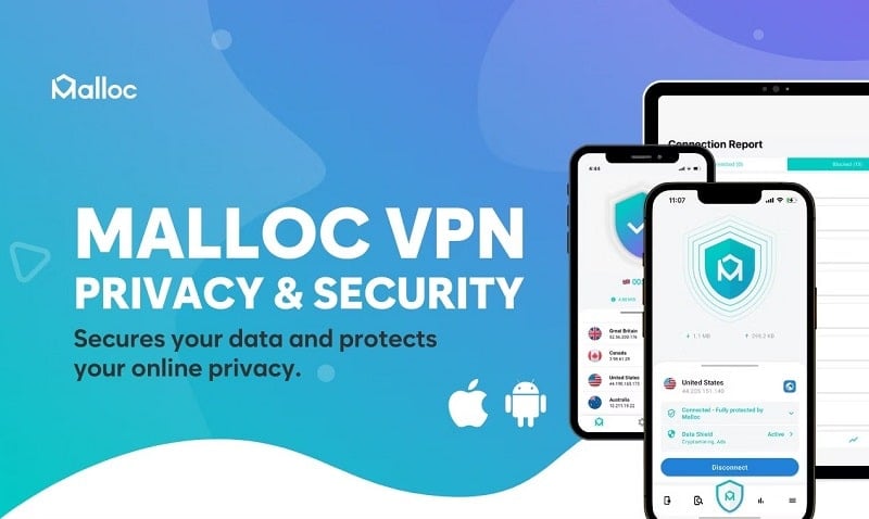 Malloc Privacy & Security VPN v2024.10.100 MOD APK (Unlocked Premium)