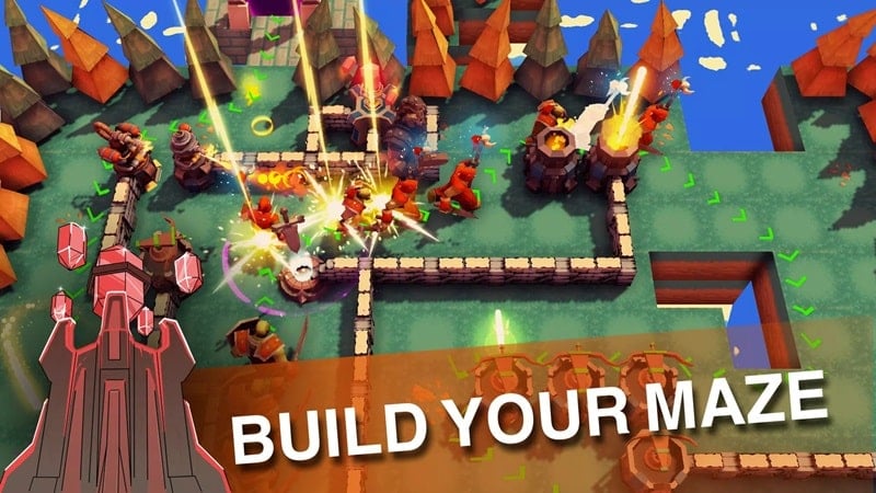 Maze Defenders – Tower Defense v2.4.21 MOD APK (Free Building Upgrade)