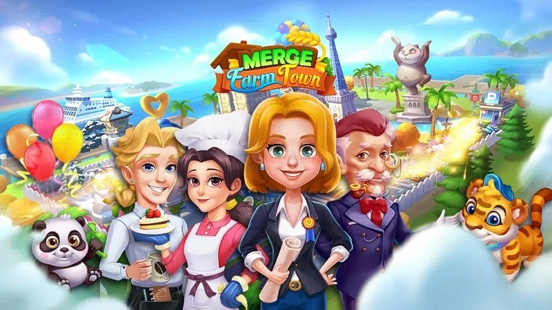 Merge Farmtown v2.4.5 MOD APK (Free purchase)