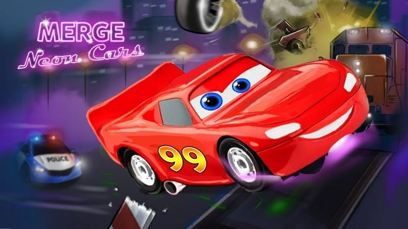 Merge Neon Car v2.45.00 MOD APK (High Money)