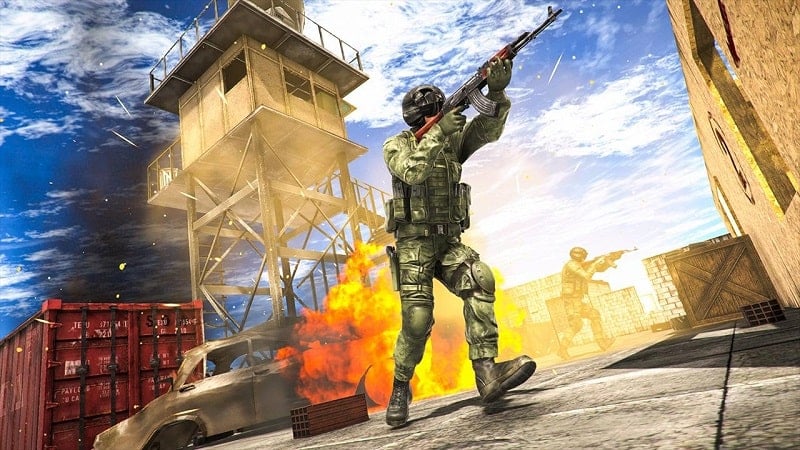 Modern Strike: Multiplayer FPS v1.0.11.70 MOD APK (God mode/Dumb enemy)