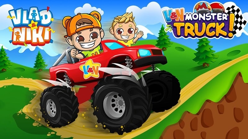 Monster Truck Vlad & Niki v1.9.5 MOD APK (Unlimited money)