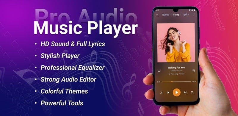 Music Player – MP3 Player v12.1 MOD APK (Unlocked Pro)