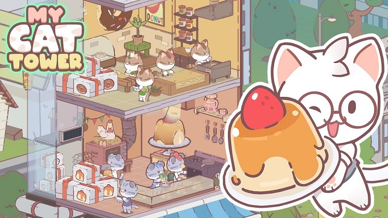 My Cat Tower v1.4.12 MOD APK (Menu/Free shopping)