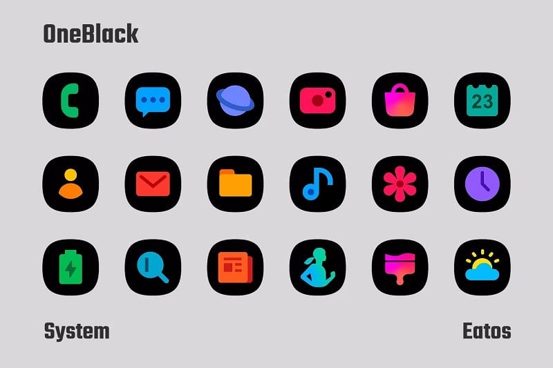 OneBlack Icon Pack v7.0 MOD APK (N/A)