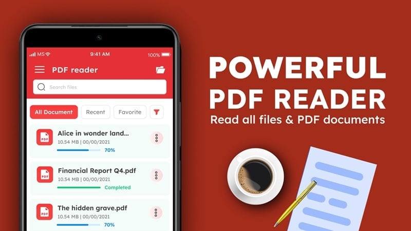 PDF Reader v2.3.8 MOD APK (Unlocked Premium)