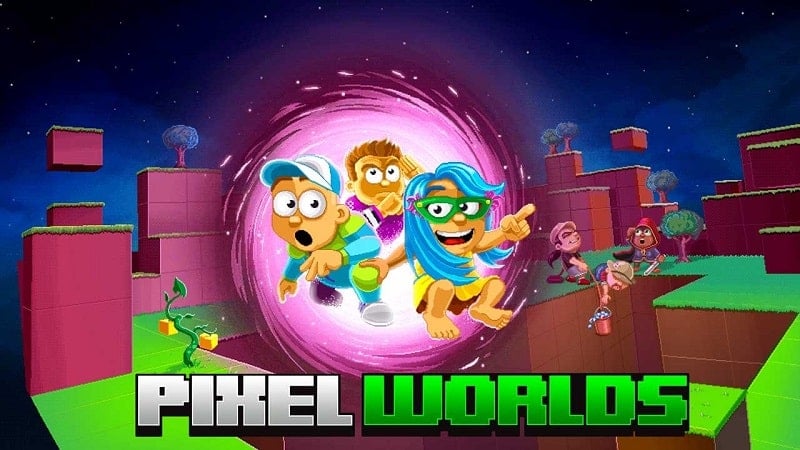 Pixel Worlds: MMO Sandbox v1.8.30 MOD APK (Menu, God mode/MEGAMOD)