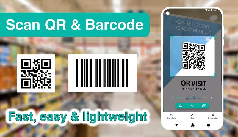 QR Code & Barcode Scanner v3.5.6 MOD APK (Premium unlocked)