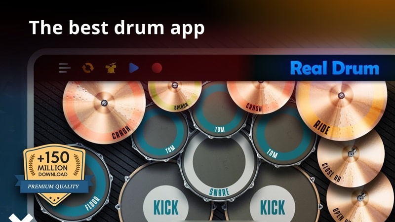 Real Drum v11.4.3 MOD APK (Unlocked all)