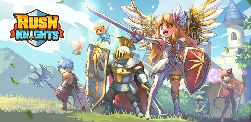 Rush! Knights : Idle RPG v1.0.40 MOD APK (Menu/God mode/Damage Multiplier/Unlimited Currency)