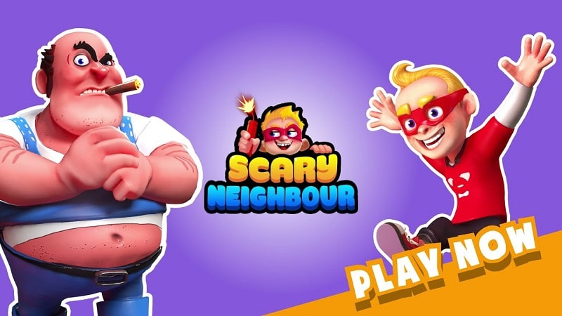 Scary Neighbour v0.4.5 MOD APK (Dumb enemy)